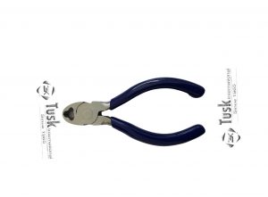 4 ½ INCHES FALCONRY TAIL MOUNT PLIERS<br> WITH NON-SLIP RUBBERIZED HANDLE IN BLUE COLOR