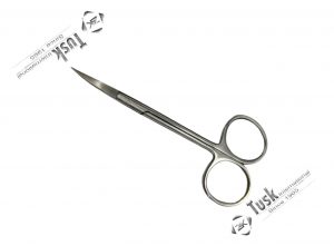 11.5CM CURVED FINE POINT EMBROIDERY<br> SCISSORS (IRIS SCISSORS) WITH EXTRA LARGE RINGS