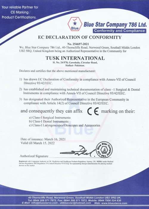 CE CERTIFICATE